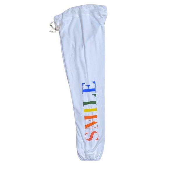 NEW Sundry SMILE White Sweatpants Size 1 (small) - Picture 9 of 9
